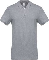 MEN'S SHORT-SLEEVED PIQUÉ POLO SHIRT Oxford Grey