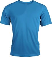 MEN'S SHORT-SLEEVED SPORTS T-SHIRT Aqua Blue