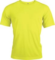 MEN'S SHORT-SLEEVED SPORTS T-SHIRT Fluorescent Yellow