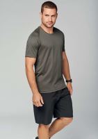 MEN'S SHORT-SLEEVED SPORTS T-SHIRT Wine