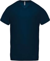 MEN’S V-NECK SHORT SLEEVE SPORTS T-SHIRT Sporty Navy