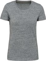 NŐI VINTAGE RÖVID UJJÚ PÓLÓ Slub Grey Heather