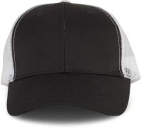 OEKOTEX CERTIFIED TRUCKER CAP Black/White