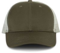 OEKOTEX CERTIFIED TRUCKER CAP Khaki/Light Grey