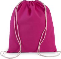 ORGANIC COTTON SMALL DRAWSTRING BAG Magenta