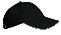 ORLANDO KIDS - KIDS' 6 PANELS CAP Black/White