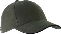 ORLANDO - OEKOTEX CERTIFIED 6 PANEL CAP Khaki/Black