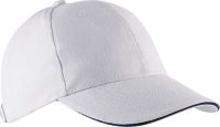 ORLANDO - OEKOTEX CERTIFIED 6 PANEL CAP White/Navy