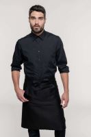 POLYCOTTON LONG APRON Dark Grey