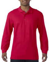 PREMIUM COTTON® ADULT LONG SLEEVE DOUBLE PIQUÉ POLO Red