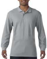 PREMIUM COTTON® ADULT LONG SLEEVE DOUBLE PIQUÉ POLO RS Sport Grey