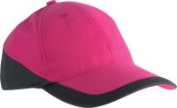 RACING - TWO-TONE 6 PANEL CAP Fuchsia/Dark Grey