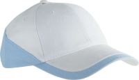 RACING - TWO-TONE 6 PANEL CAP White/Sky Blue