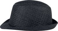 RETRO PANAMA - STYLE STRAW HAT Black