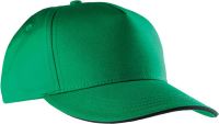 SANDWICH PEAK CAP - 5 PANELS Kelly Green/Black