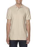 SOFTSTYLE® ADULT DOUBLE PIQUÉ POLO Sand