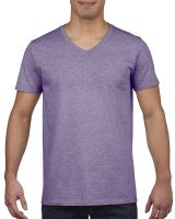 SOFTSTYLE® FELNŐTT V-NYAKÚ PÓLÓ Heather Purple