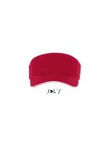 SOL'S ACE - UNISEX VISOR Red/White