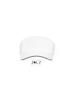 SOL'S ACE - UNISEX VISOR White/Black