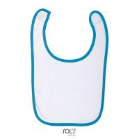 SOL'S BABIB - BABY BIB White/Aqua