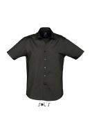 SOL'S BROADWAY - SHORT SLEEVE STRETCH MEN'S SHIRT Black