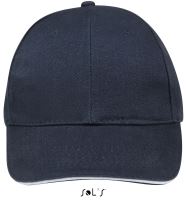 SOL'S BUFFALO - SIX PANEL CAP French Navy/White