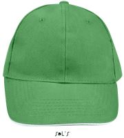 SOL'S BUFFALO - SIX PANEL CAP Kelly Green/White