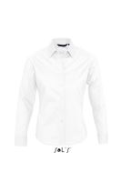 SOL'S EDEN - LONG SLEEVE STRETCH WOMEN'S SHIRT White