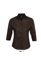 SOL'S EFFECT - 3/4 SLEEVE STRETCH WOMEN'S SHIRT Dark Brown