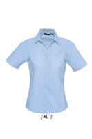 SOL'S ELITE - SHORT SLEEVE OXFORD WOMEN'S SHIRT Sky Blue