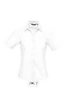 SOL'S ELITE - SHORT SLEEVE OXFORD WOMEN'S SHIRT White