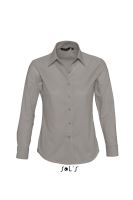 SOL'S EMBASSY - LONG SLEEVE OXFORD WOMEN'S SHIRT Silver