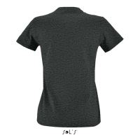 SOL'S IMPERIAL FIT WOMEN - KÖRNYAKÚ TESTHEZÁLLÓ PÓLÓ Charcoal Melange