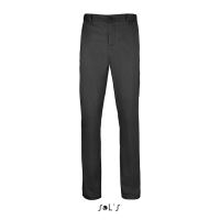 SOL'S JARED MEN - SATIN STRETCH TROUSERS Black