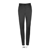 SOL'S JARED WOMEN - SATIN STRETCH TROUSERS Black