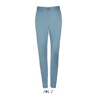 SOL'S JARED WOMEN - SATIN STRETCH TROUSERS Creamy Dark Blue