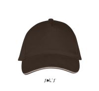 SOL'S LONG BEACH - 5 PANEL CAP Chocolate/Beige