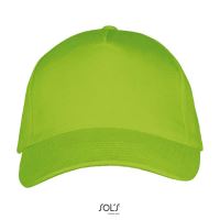 SOL'S LONG BEACH - 5 PANEL CAP Lime