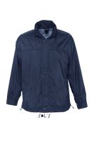 SOL'S MISTRAL - JERSEY-LINED WATER REPELLENT WINDBREAKER Navy