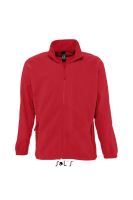 SOL'S NORTH MEN - ZIPPED FLEECE JACKET Red