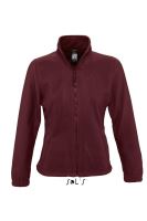 SOL'S NORTH WOMEN - ZIPPED FLEECE JACKET Burgundy