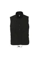 SOL'S NORWAY - UNISEX SLEEVELESS FLEECE CARDIGAN Black