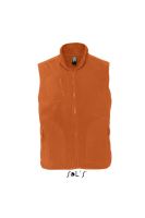 SOL'S NORWAY - UNISEX SLEEVELESS FLEECE CARDIGAN Orange