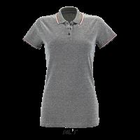 SOL'S PANAME WOMEN - HEATHER POLO SHIRT Heather Black