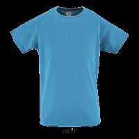 SOL'S SPORTY KIDS - RAGLAN-SLEEVED T-SHIRT Aqua