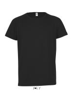 SOL'S SPORTY KIDS - RAGLAN-SLEEVED T-SHIRT Black