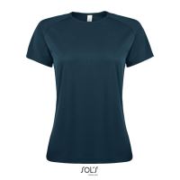 SOL'S SPORTY WOMEN - RAGLAN-SLEEVED T-SHIRT Petroleum Blue