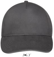 SOL'S SUNNY - FIVE PANEL CAP Dark Grey/Light Grey