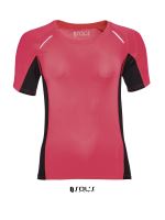 SOL'S SYDNEY WOMEN - SHORT SLEEVE RUNNING T-SHIRT Neon Coral