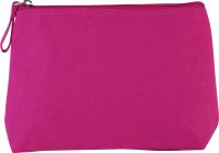 TOILETRY BAG IN COTTON CANVAS Fuchsia